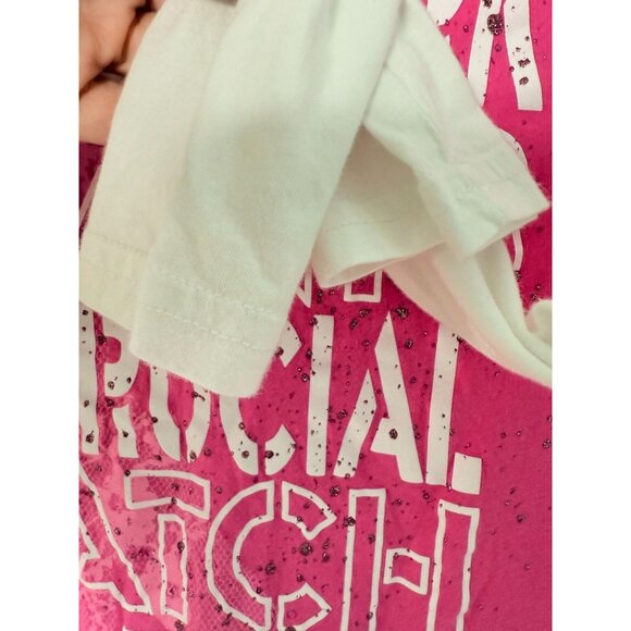 Reebok Womens Cotton Pink & White New York Giants LS Shirt Size L Breast Cancer - Picture 8 of 8